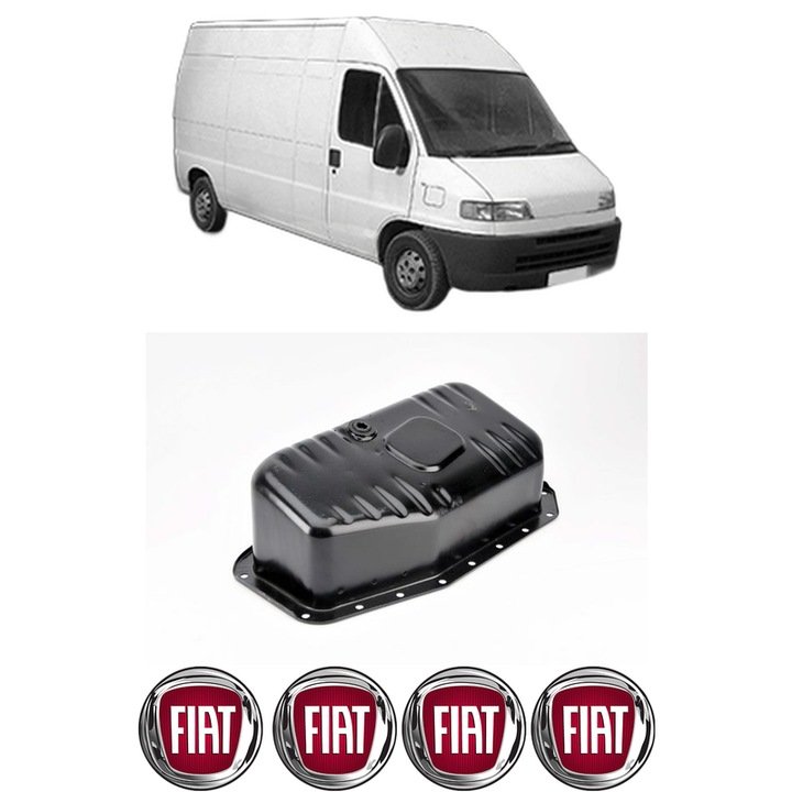 Baie ulei FIAT DUCATO Van (230_) 2.8 TDI 4x4 8140.43 din 1999-2002 KW 90 CP 122 CMC 2800, auto, material otel, 4 Stickere auto cu FIAT