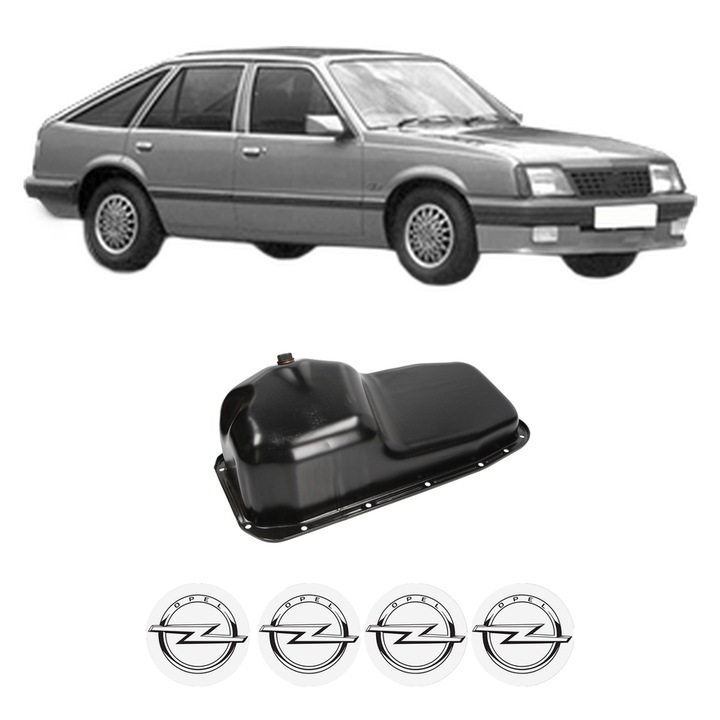 Baie ulei OPEL ASCONA C Hatchback (J82) 1.6 (F68, M68) 16 SV din 1986-1988 KW 60 CP 82 CMC 1598, auto, material otel, 4 Stickere auto cu OPEL