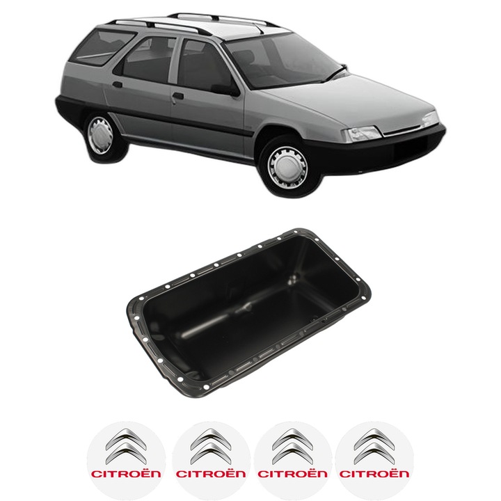 Baie ulei CITROEN ZX Break (N2) 1.9 D DJZ (XUD9A) din 1993-1997 KW 47 CP 64 CMC 1905, auto, material otel, 4 Stickere auto cu CITROEN