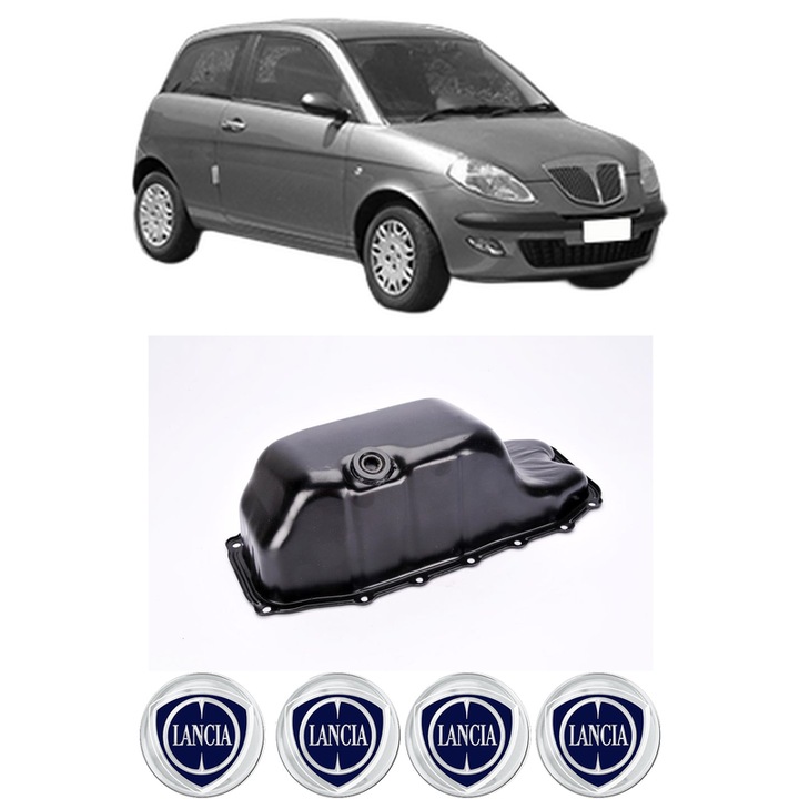 Baie ulei LANCIA YPSILON (843_) 1.3 D Multijet (843.AXE11, 843.AXE1A) 199 A3.000 din 2006-2011 KW 66 CP 90 CMC 1248, auto, material otel, 4 Stickere auto cu LANCIA