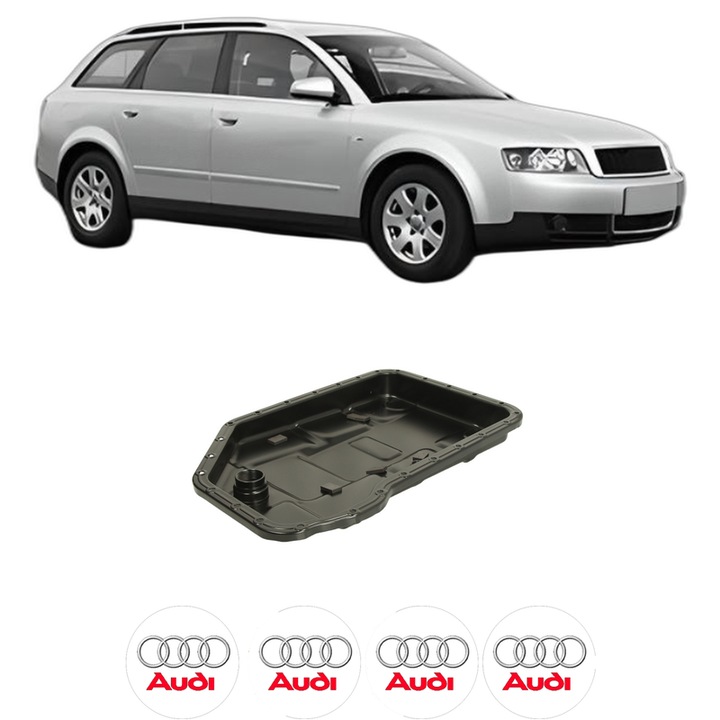 Baie ulei AUDI A4 B6 Avant (8E5) S4 quattro BHF, BBK din 2003-2004 KW 253 CP 344 CMC 4163, auto, material 0, 4 Stickere auto cu AUDI