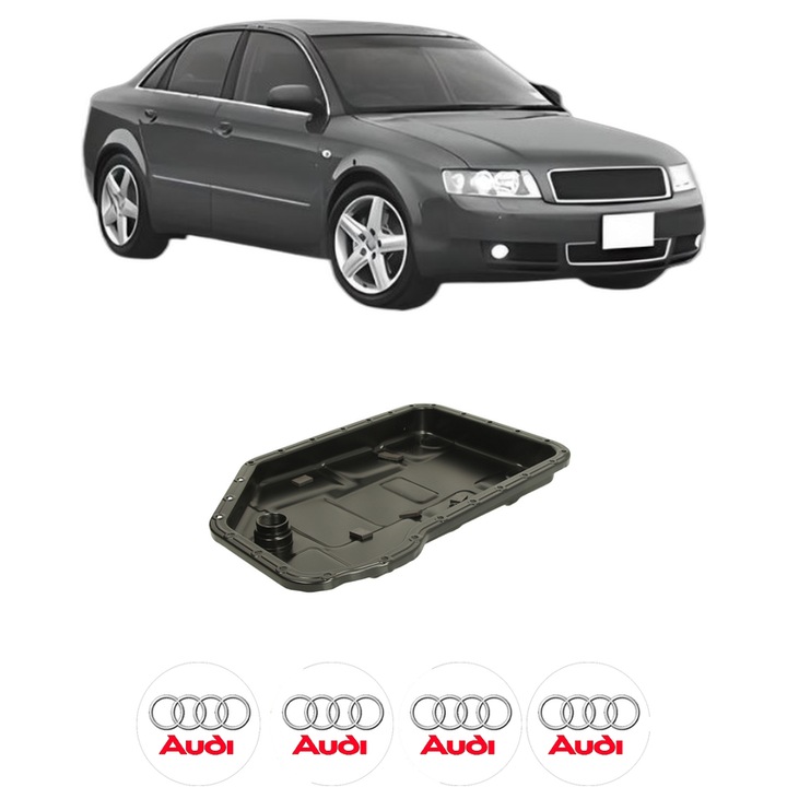 Baie ulei AUDI A4 B6 (8E2) 2.5 TDI AYM din 2001-2002 KW 114 CP 155 CMC 2496, auto, material 0, 4 Stickere auto cu AUDI