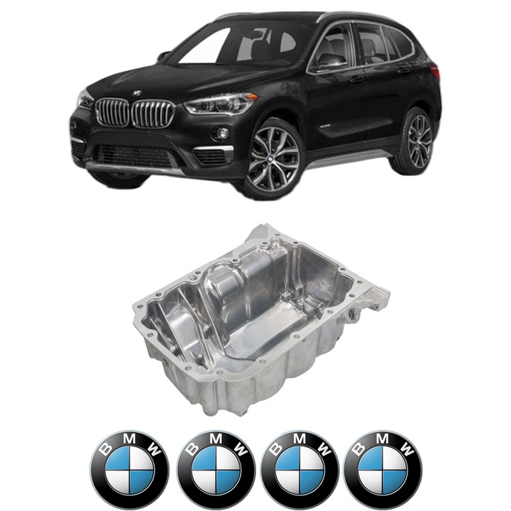 Baie ulei BMW Seria X1 (F48) sDrive 18 i B38 A15 A din 2017-2022 KW 103 CP 140 CMC 1499, auto, material 0, 4 Stickere auto cu BMW Seria