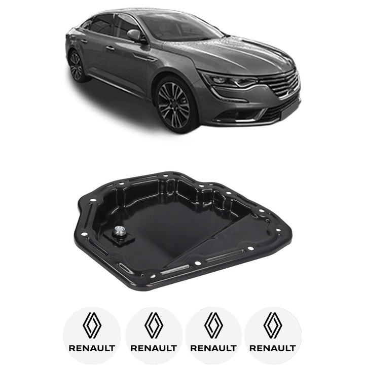 Baie ulei RENAULT TALISMAN (LP_) 1.6 dCi 160 R9M 453, R9M 452 din 2015-2022 KW 118 CP 160 CMC 1598, auto, material otel, 4 Stickere auto cu RENAULT