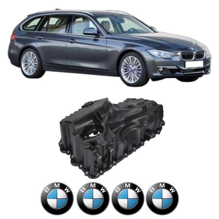 Baie ulei BMW Seria 3 Touring (F31) 320 i N20 B20 B din 2012-2015 KW 120 CP 163 CMC 1997, auto, material 0, 4 Stickere auto cu BMW Seria