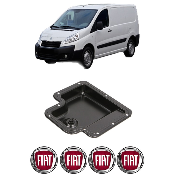 Baie ulei FIAT SCUDO Van (270_, 272_) 1.6 D Multijet 9HU din 2007-2016 KW 66 CP 90 CMC 1560, auto, material otel, 4 Stickere auto cu FIAT