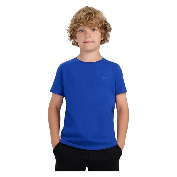 Gyermek póló, 4F, kék, pamut, 158-164 CM