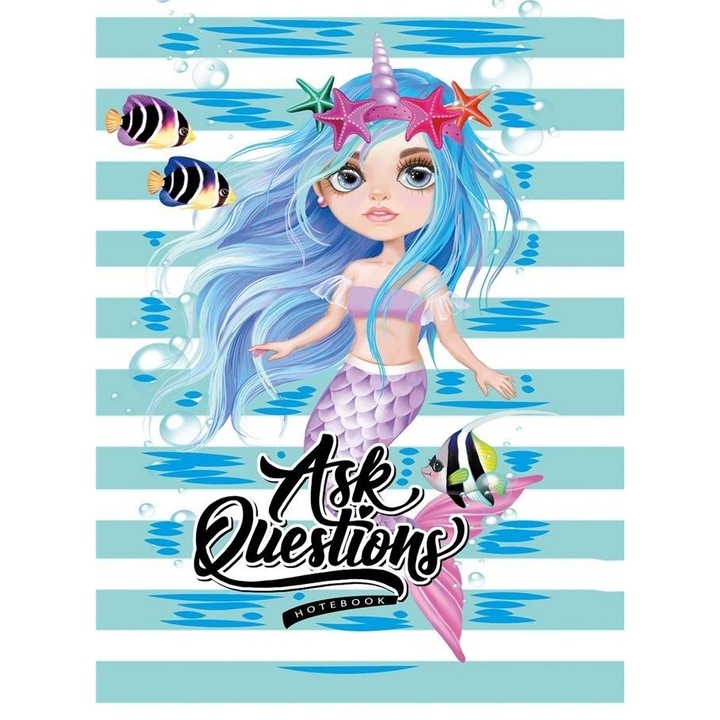 Baráti füzet FRESH, 135x197mm, 48 lap, kérdésekkel és színezővel, angol