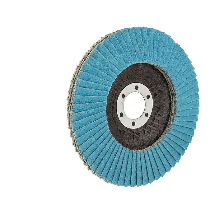 10xDisc cu Lamele Abraziv Profesional pentru Polizor Unghiular, 40 Grit, 115mm (4.5 Inch) x 22mm (7/8 Inch), Tip 27, Zirconiu Durabil, Universal pentru Slefuit, Polizat Metal, Lemn, Vopsea, Plastic, Auto, Uz Industrial, Constructii, IZAANA TOOLS®