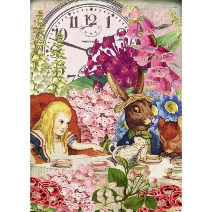 Felicitare Karnet B6 cu coperta Alicja in Tara Minunilor, Madame Treacle