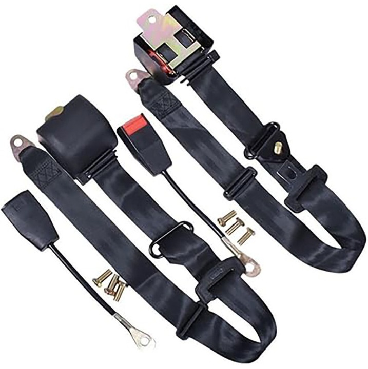 2 db autós biztonsági öv adapter készlet, Rqiurpn, állítható, 3 pontos, univerzális, 3.15m