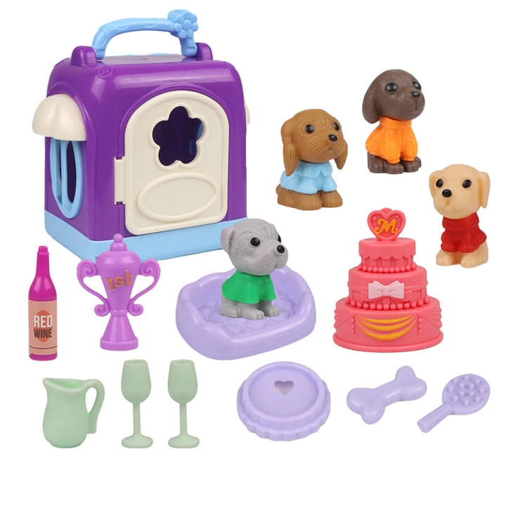 Комплект фигурки за деца, пластмаса, 15 части, 4-6 години