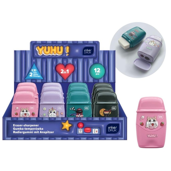 Set ascutitori Gumko Yuhu, 12 bucati