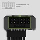 Adaptor 12+4PIN 90° pentru placa grafica PCI-E5.0, 450W, negru
