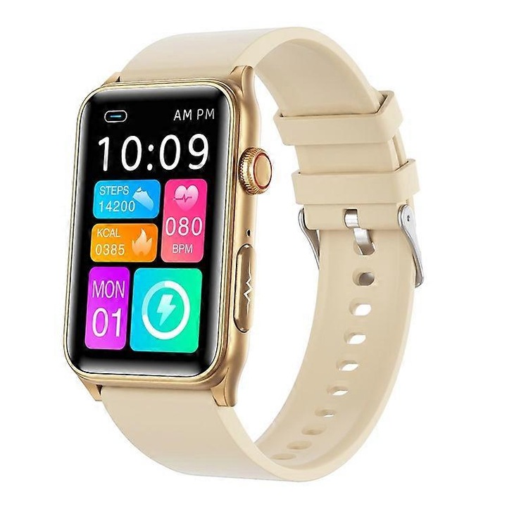 Bratara inteligenta GE50, monitorizare ECG si ritm cardiac, senzor SpO2, impermeabil IP67, 45x30x11mm