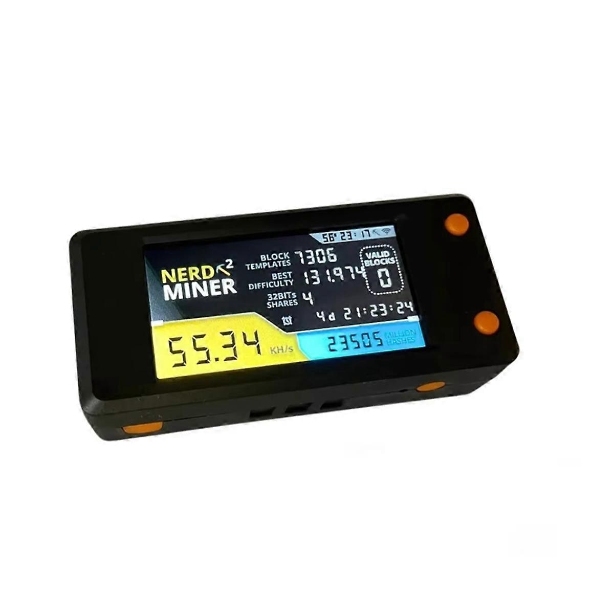 Miner Bitcoin NerdMiner V2, 78kh/S, negru - eMAG.ro