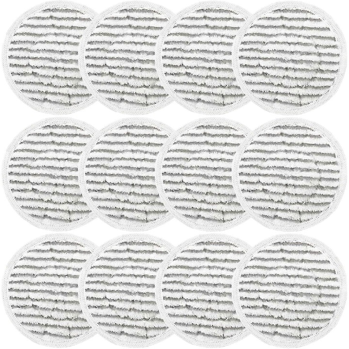 Set 12 pad-uri de inlocuire pentru mop cu aburi Shark S7001, microfibra, absorbtie puternica, compatibile cu toate tipurile de podele sigilate