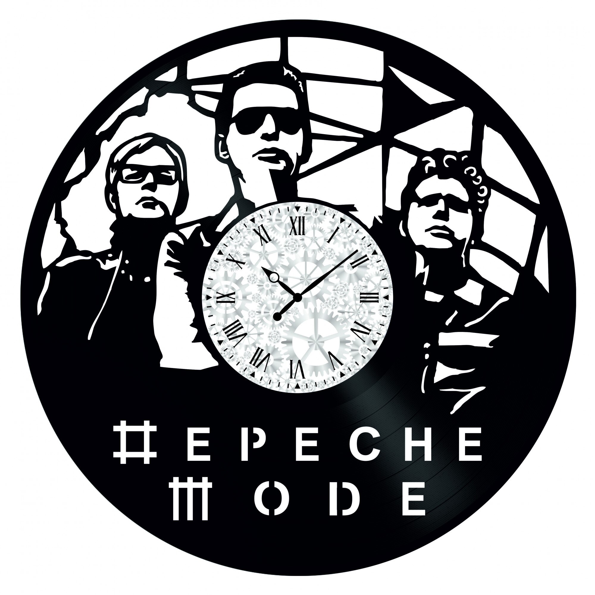 Ceas de perete Vintage din Vinyl - Revival Vinyl Wall Clock Depeche Mode