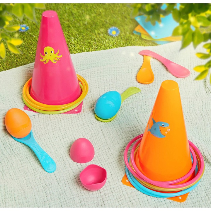 Set jocuri in aer liber - jaloane si oua B.Toys