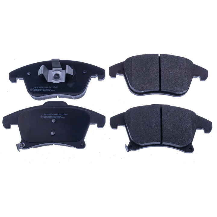 Denckermann fékbetétek, készlet, 19,4x20,3mm, 155,1x155,7mm, 66,7x76mm, kopásjelzővel