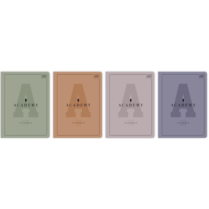 A5 füzet, INTERDRUK, 60 lap, többszínű, 10 darabos szett