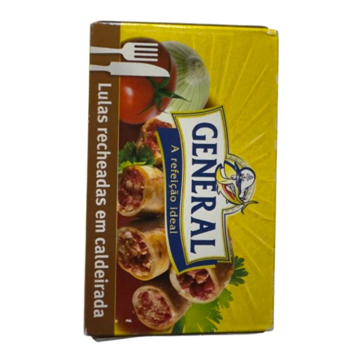 Conserva de calamar fript umplut, General
