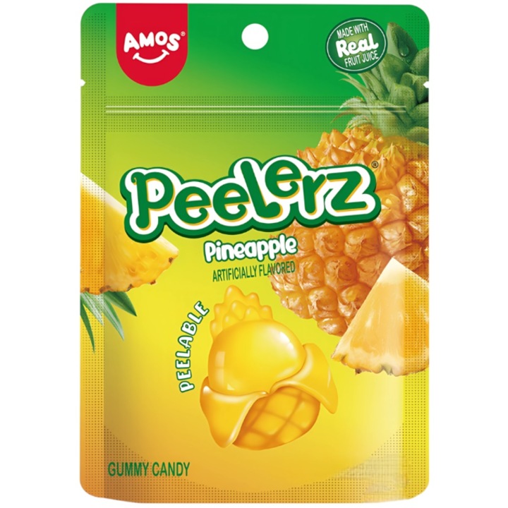 Jeleuri Peelerz Pineapple 65 g, Amos