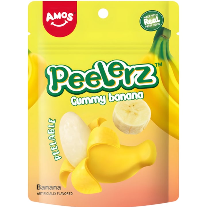 Jeleuri Peelerz Gummy Banana 65 g, Amos
