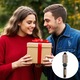 Perie rotativa cu aer cald, Perie de Par Electrica 40mm, 3 Setari Temperatura, Doua directii de rotatie, Pentru stilizare si adaugare de volum, Clipuri si manusi gratuite, Negru Auriu
