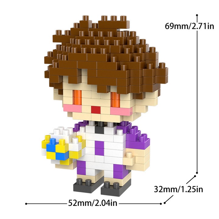 Конструктор ZUOXIA, миниатюрен волейболен блок, 200 части, 14+