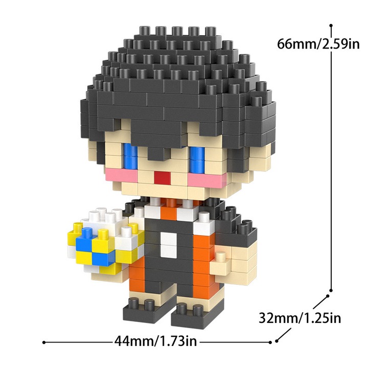 Комплект за изграждане на миниатюрен волейбол, ZUOXIA, 100 части, 6 години, цветен