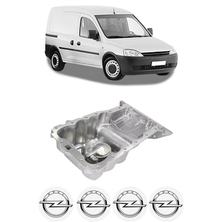 Baie ulei OPEL COMBO Box Body/MPV 1.4 16V Z 14 XEP din 2005 KW 66 CP 90 CMC 1364, auto, material aluminiu, 4 Stickere auto cu OPEL