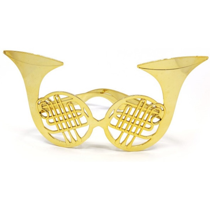 Okulary de petrecere, TAMIPOL, aurii, set 1 bucata, din plastic