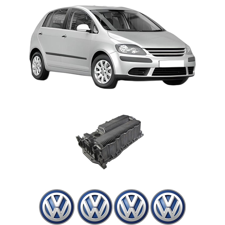 Baie ulei Volkswagen GOLF PLUS V (5M1, 521) 1.6 CMXA, BSF, CCSA, BSE din 2005-2013 KW 75 CP 102 CMC 1595, auto, material aluminiu, 4 Stickere auto cu Volkswagen