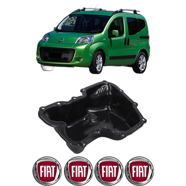 Baie ulei FIAT QUBO (225_) 1.3 D Multijet (225AXE1A, 225CXE1A, 225AXH1A, 225AXL1A,... 199 B1.000, 330 A1.000, 552 83 775 din 2010 KW 70 CP 95 CMC 1248, auto, material otel, 4 Stickere auto cu FIAT