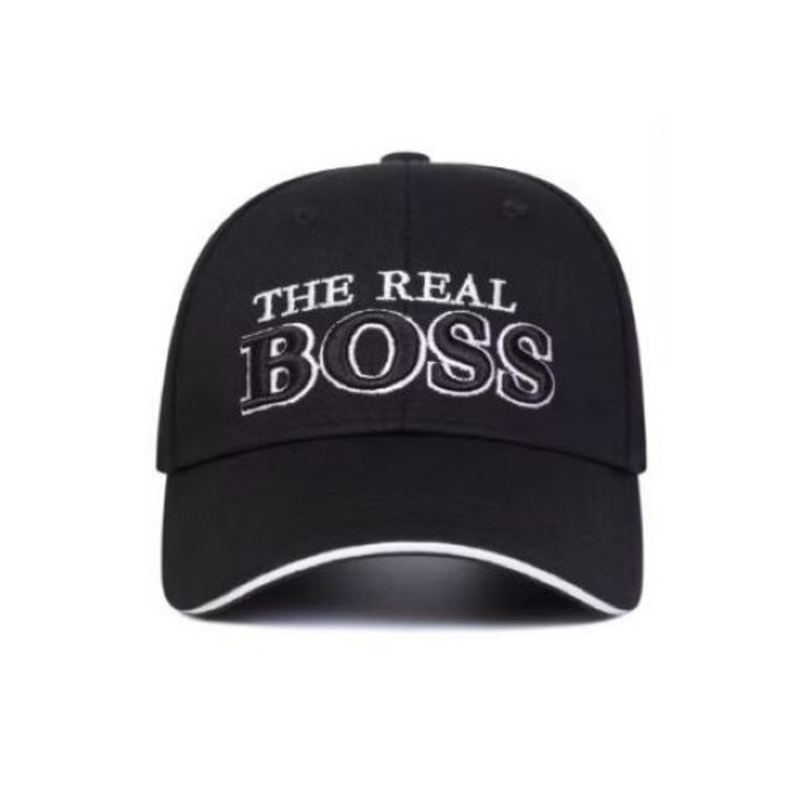 Semleges, klasszikus stílusú Boss pamut baseball sapka