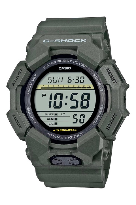 Casio, Ceas digital din rasina G-Shock, Verde maslina