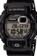 Casio, Овален дигитален часовник G-Shock със смола, Черен