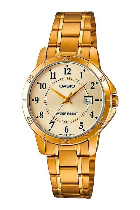 Casio, Овален кварцов часовник, Златист