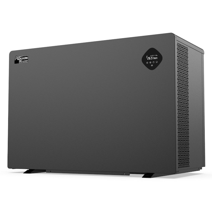 Pompa de caldura piscina aer-apa, Aquark Mr. Silence 30, MPXC100 InverPad® Turbo, 10.2 KW, COP pana la 19.5, functionare -20 °C, supraterana, super silentioasa, Incalzire/Racire piscina rezidentiala, ERP A+++, WIFI, 230 V/1Ph