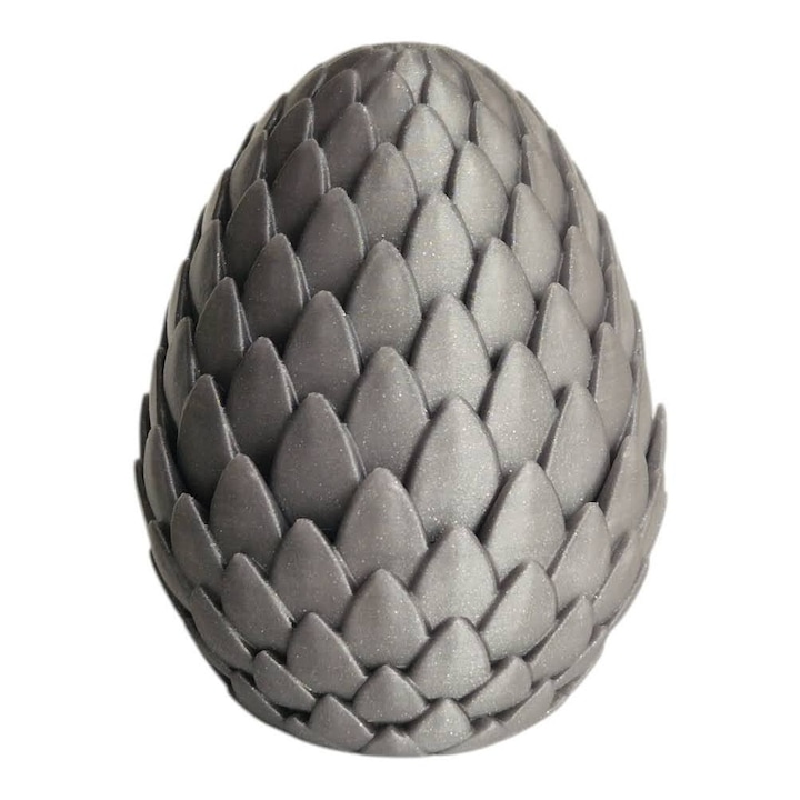 Figurina Dragon Egg, 3DONE MODELS, set 2 piese, culori strălucitoare, 9cm