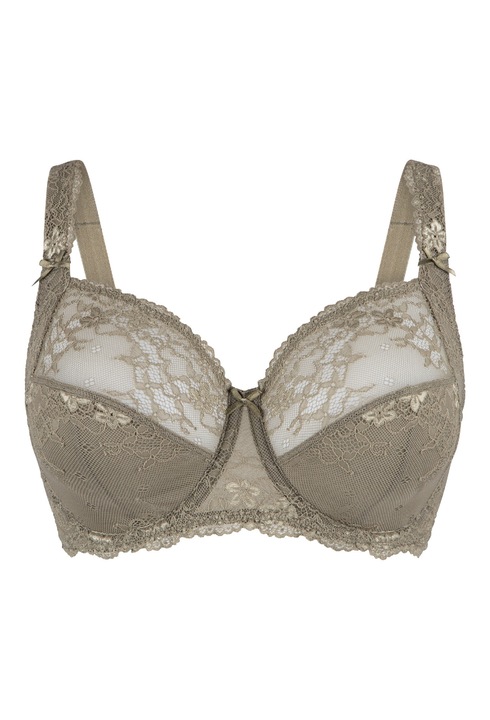 LingaDore, Sutien de dantela cu acoperire completa Daily, Verde sparanghel