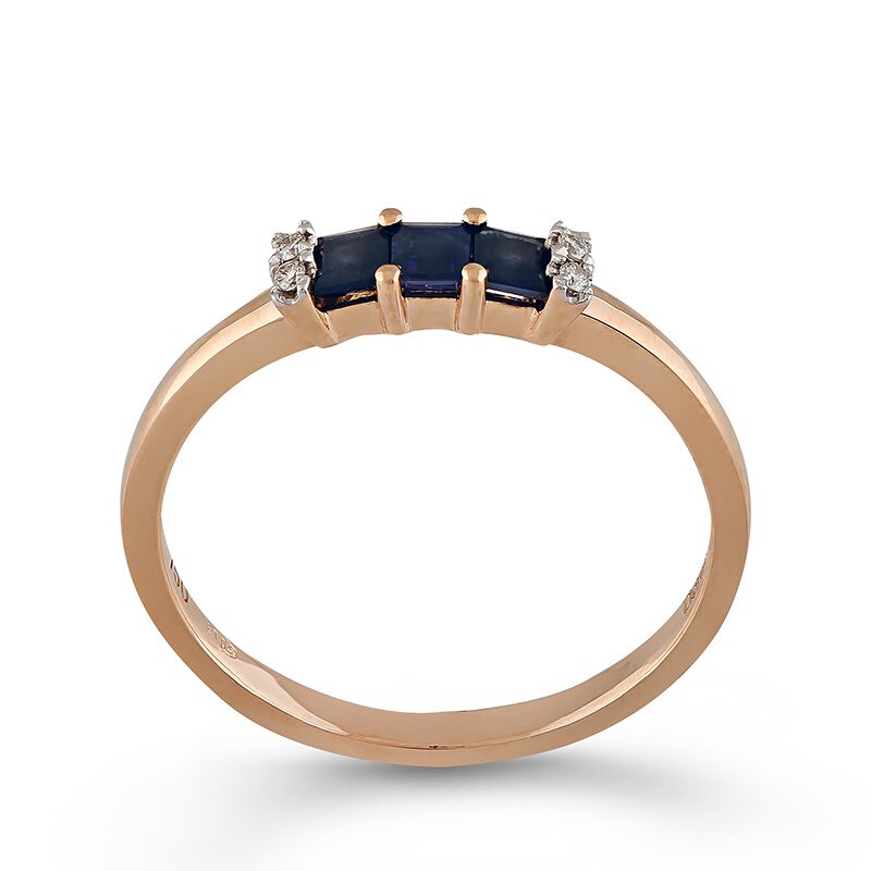 Inel Deruvo Aur 18k Diamante, Safire, 54 R31549-R