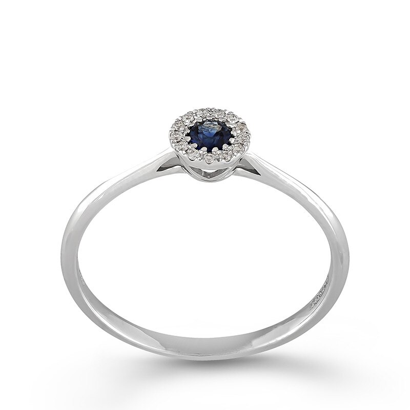 Inel Deruvo Aur 18k Diamante, Safir, 52 R31188-W