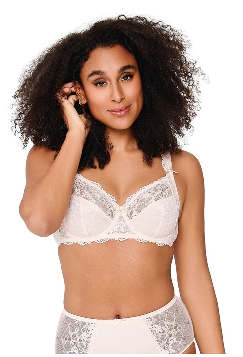 LingaDore, Sutien de dantela cu acoperire completa Daily, Piersica, 85C