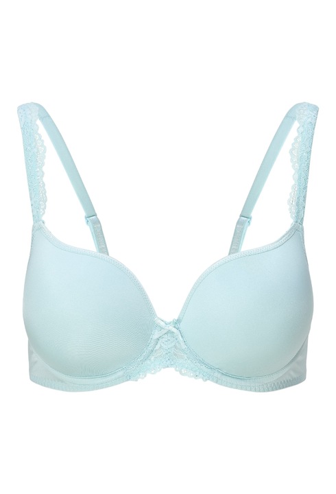 LingaDore, Sutien cu burete si detalii de dantela, Turcoaz, 85D