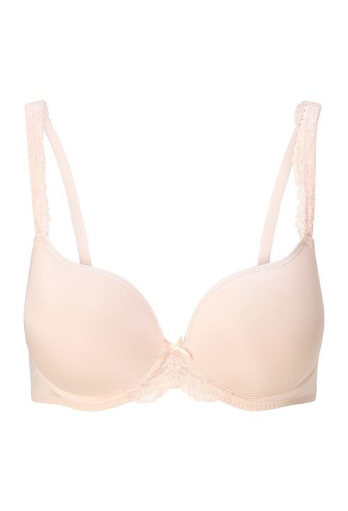 LingaDore, Sutien cu burete si detalii de dantela, Piersica, 65C