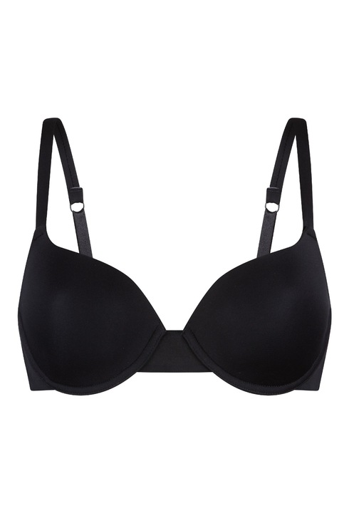 LingaDore, Sutien cu sustinere metalica si model uni pentru tricou, Negru