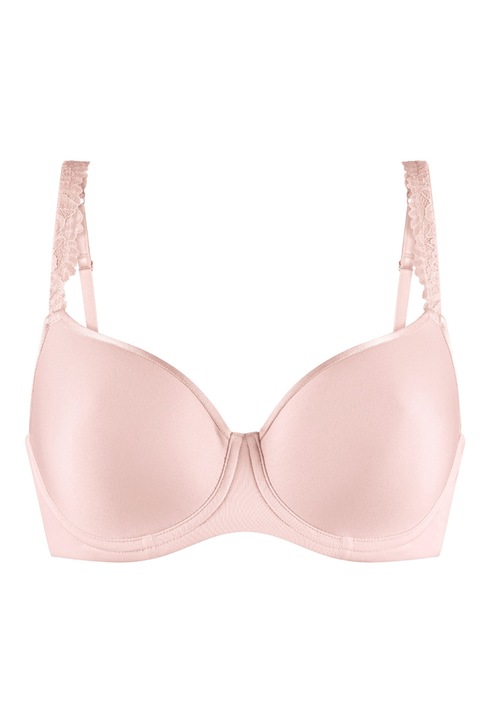 LingaDore, Sutien cu sustinere metalica si detaliu din dantela, Roz deschis