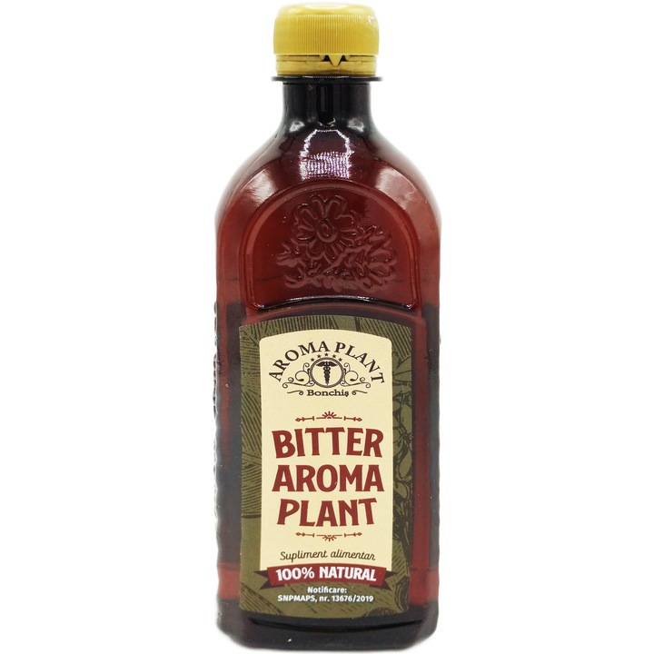 Bitter natural din 32plante "Detox, Metabolism, Imunitate, Digestie, Ficat, Rinichi si Circulatie", 500ml, Fitoterapeut Bonchis